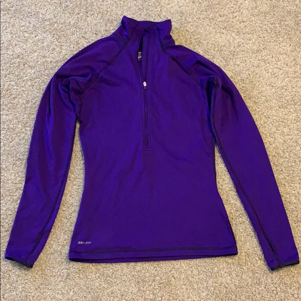 Nike Dri Fit zip up shirt